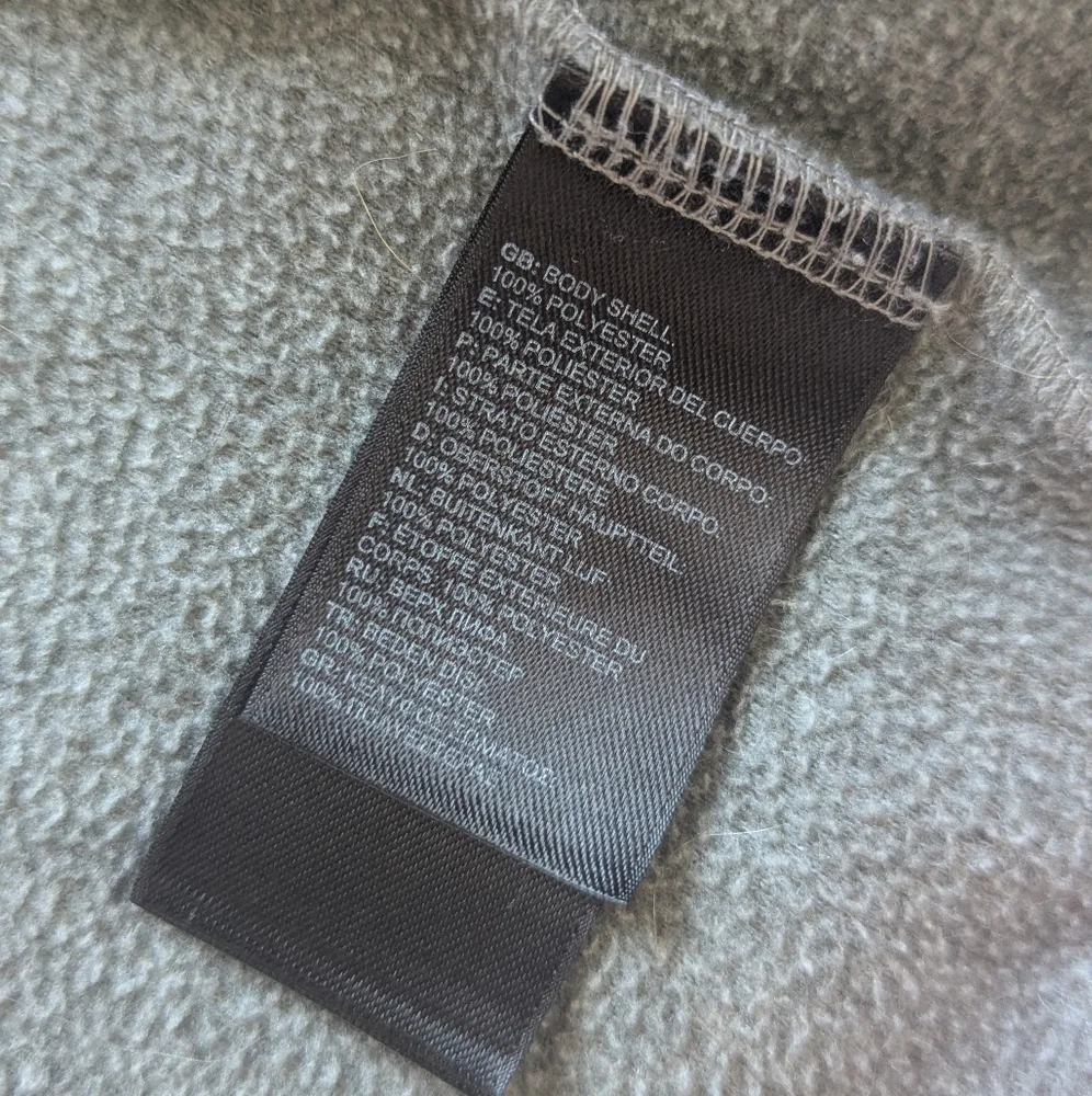 The North Face Baby Glacier Purple and Gray Fleece Full-Zip Hoodie - Size 12-18M - Picture 7 of 7